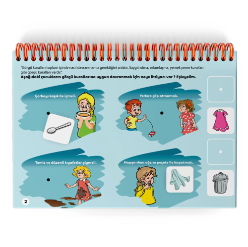 Çocuk Akademi Şimdi Cırt Cırt Vakti Değerler Eğitimi Etkinlik Kitabı