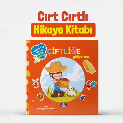 Çocuk Akademi Çiftliğe Gidiyorum Cırt Cırtlı Aktivite Etkinlik Kitabı