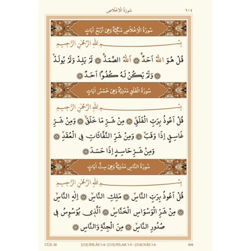 Kur'an-ı Kerim (Özel Tasarım/Yeşil)- (Orta Boy) -