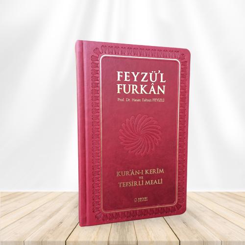 Feyzü'l Furkan Tefsirli Kur'an-ı Kerim Meali (Orta Boy - Tefsirli Meal - Ciltli) - Bordo