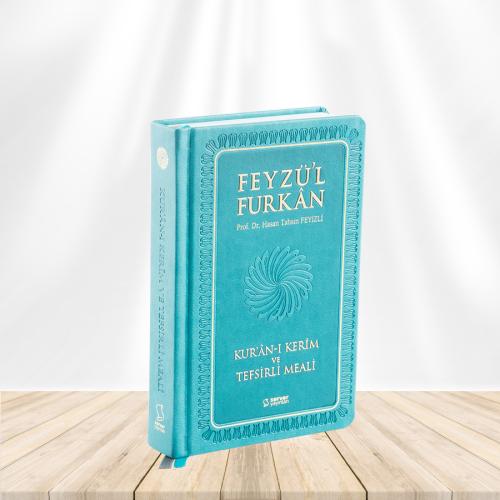 Feyzü'l Furkan Kur'ân-ı Kerîm ve Tefsirli Meali (Orta Boy - Mushaf ve Meal - Ciltli) Turkuaz