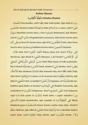 Merâkıl Felâh Tercümesi (2 Cilt) (Kırık Manalı)